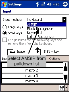 Configuring AMSIP
