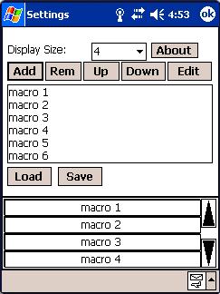 AMSIP configuration dialog